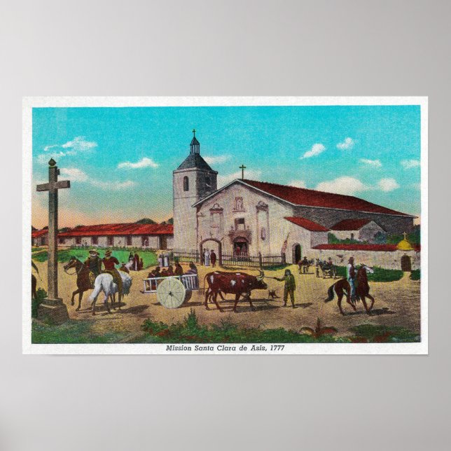 Mission Santa Clara de AsisSanta Clara, CA Poster (Front)