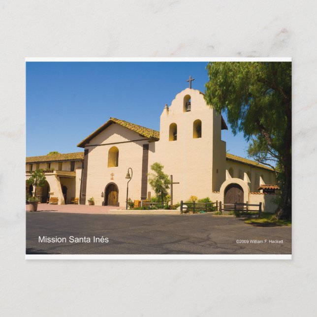 Mission Santa Inés California Products Postcard (Front)