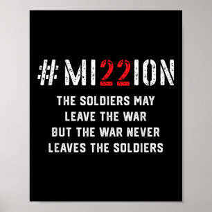 Mission Save 22 A Day Veteran Lives Suicide Awaren Poster