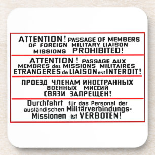 Mission Sign Memorabilia Coaster