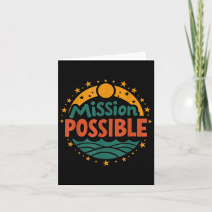 Mission Ssible Motivational Insrational School Card