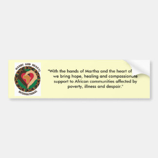 Mission Statement Bumper Sticker
