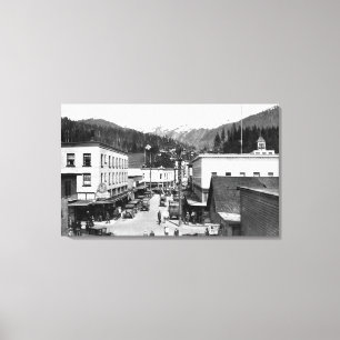 Mission Street from Steamers Bridge in Canvas Print