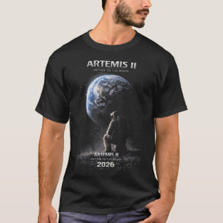 Mission To The Moon Artemis 2026 Rocket Launch T-Shirt