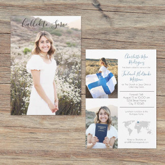 Missionary Announcement Blue