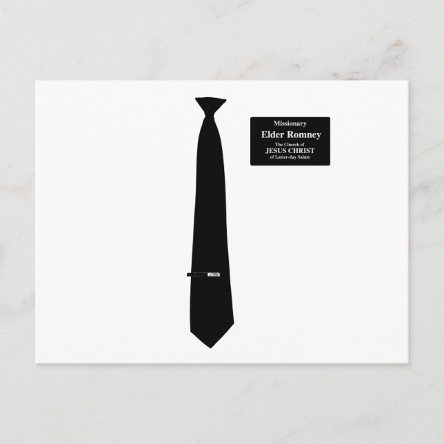 Missionary Romney Costume Postcard (Front)