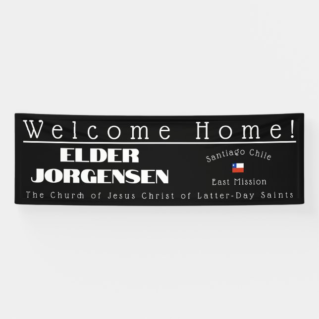 Missionary Welcome Home Custom Banner Homecoming (Horizontal)