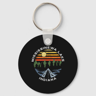 Mississinewa Lake Indiana Forest Camping Vacation Key Ring