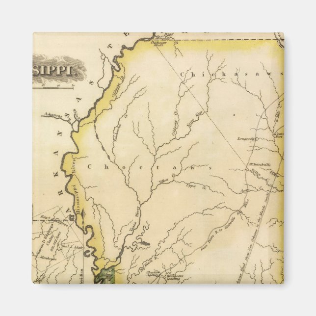 Mississippi 5 magnet (Front)