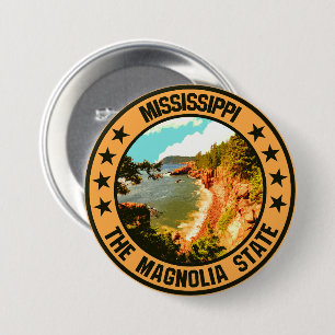 Mississippi                                        7.5 cm round badge