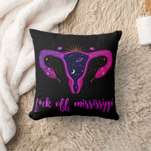 Mississippi Abortion Ban Celestial Uterus Protest Cushion