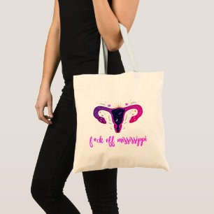 Mississippi Abortion Ban Celestial Uterus Protest Tote Bag