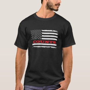 Mississippi American Flag Counts USA Patriotic Sou T-Shirt