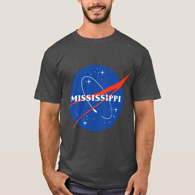 Mississippi Astronaut Oversized T-Shirt (Front)
