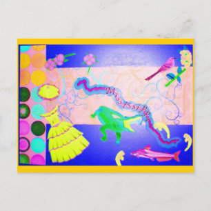 Mississippi Collage Postcard
