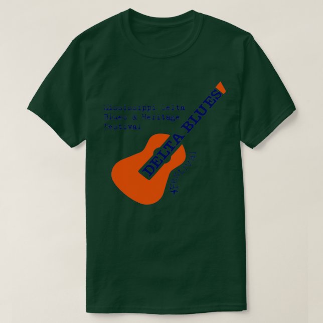 Mississippi Delta Blues ampamp Heritage Festival T-Shirt (Design Front)