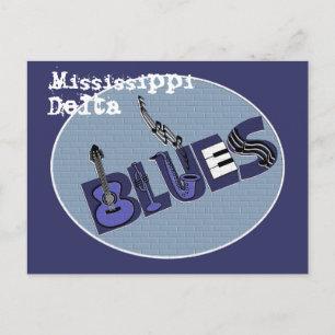 Mississippi Delta Blues Postcard