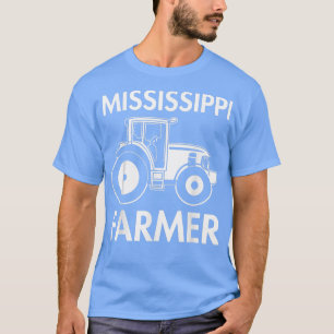 Mississippi Farmer Vintage  Men Tractor Farm Local T-Shirt