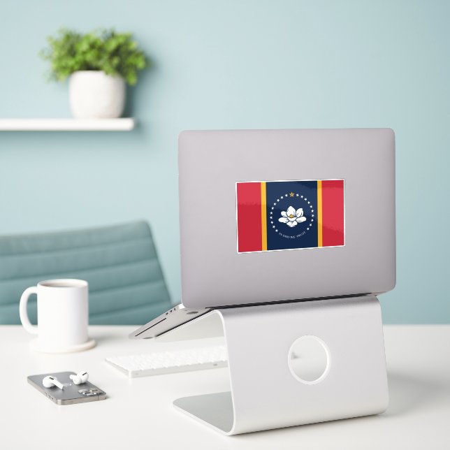 Mississippi Flag  (Laptop On Desk)