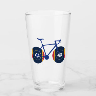 Mississippi Flag Cycling Glass