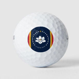 Mississippi flag golf balls