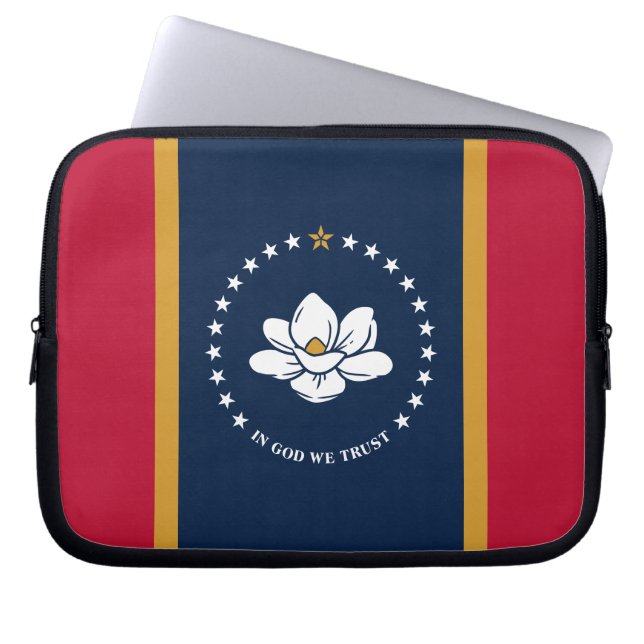 Mississippi Flag Laptop Sleeve (Front)