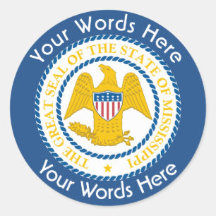 Mississippi Great Seal Custom Sticker