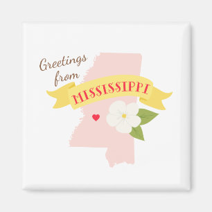 Mississippi Greetings Magnet
