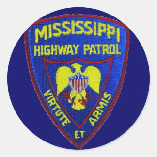 Mississippi Highway Patrol Classic Round Sticker