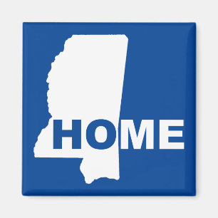 Mississippi Home Away From State Fridge Magnet