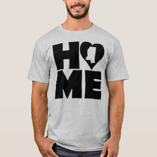 Mississippi Home Heart State Tees T-Shirt