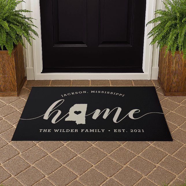 Mississippi Home State Personalised Doormat (Creator Uploaded)