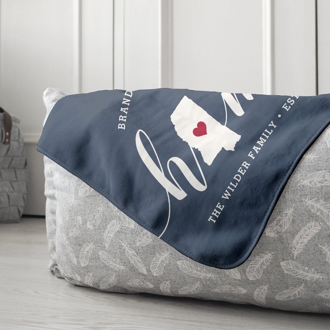 Mississippi Home State Personalised Sherpa Blanket (Creator Uploaded)