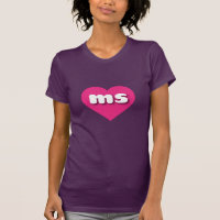 Mississippi hot pink heart - I love ms