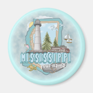 Mississippi Lighthouse magnet