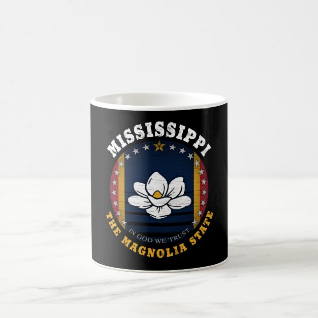 MISSISSIPPI MAGNOLIA STATE FLAG COFFEE MUG (Center)