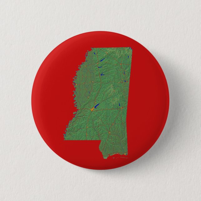 Mississippi Map Button (Front)