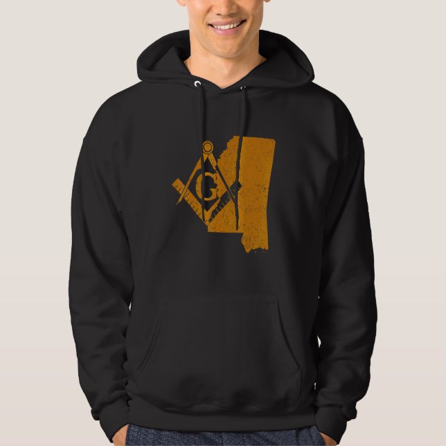 Mississippi Masons Grand Lodge Freemason Father's  Hoodie (Front)