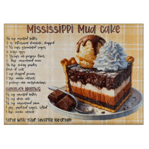 Mississippi Mud Cake Recipe Cutting Board