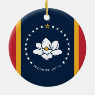 mississippi new flag usa united states america mag ceramic tree decoration
