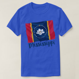 Mississippi New Magnolia State Flag  T-Shirt