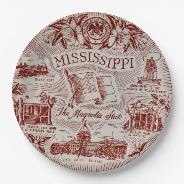 Mississippi Party Plates (Front)
