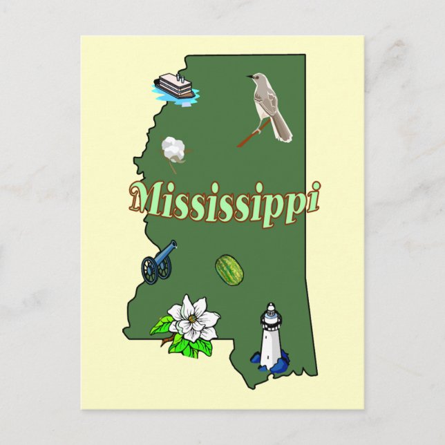 Mississippi Postcard (Front)