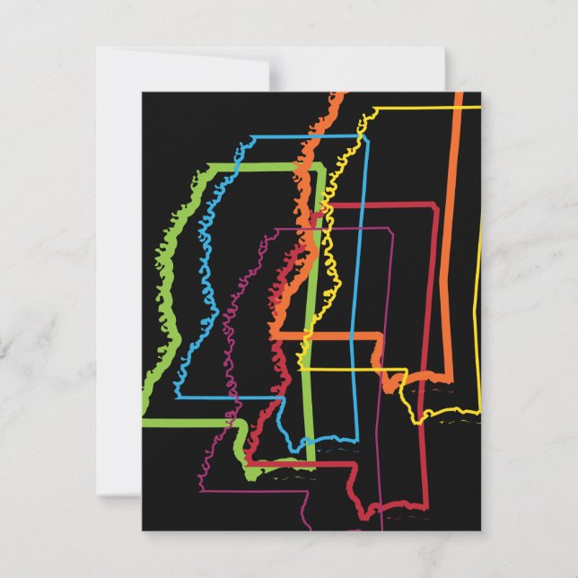 mississippi pride blur invitation (Front)