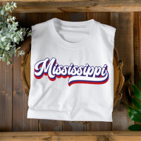 Mississippi Red White and Blue Vintage T-Shirt