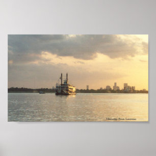 Mississippi River at Louisiana Poster