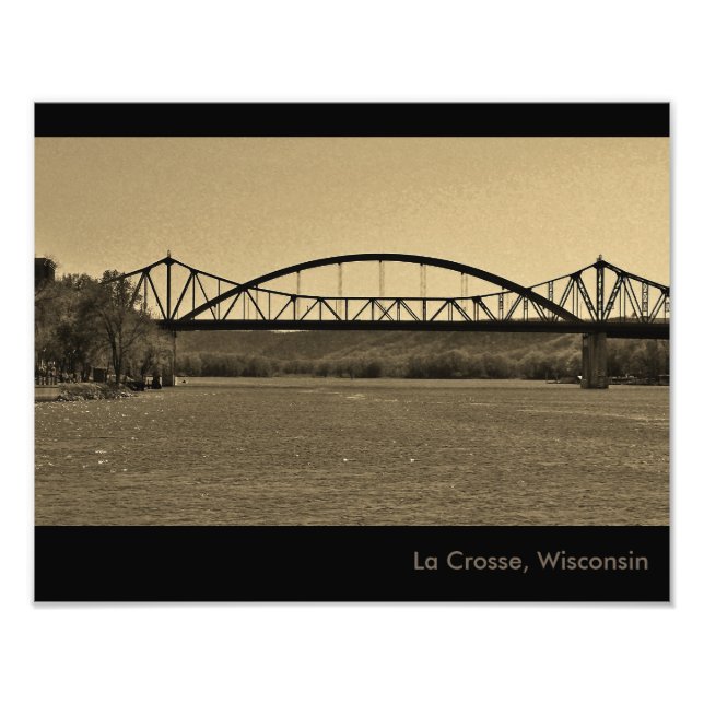 Mississippi River Bridge Photo Print (Front)