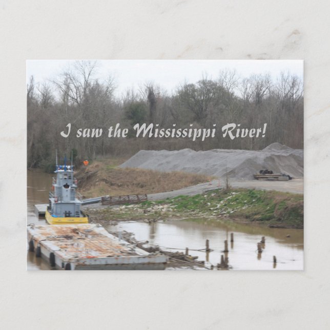 Mississippi River Postcard (Front)