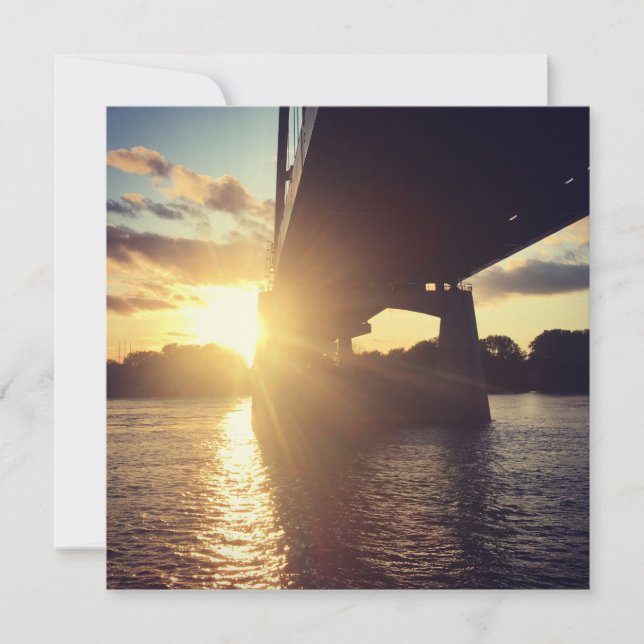 mississippi river sunset cruise invitation (Front)