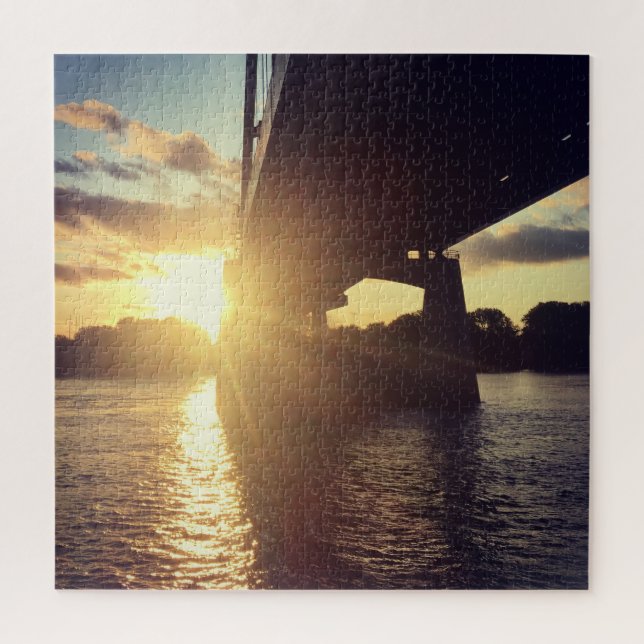 mississippi river sunset cruise jigsaw puzzle (Vertical)